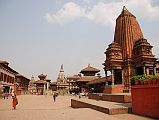 Kathmandu Bhaktapur 01 Bhaktapur Durbar Square From West With Shiva Kedarnath Temple